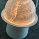 LAMP Night light Lithophanie BERNARDAUD Limoges in BISCUIT decoration VERSAILLE signed