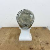 Vintage white porcelain wall light, 1960s