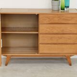U-458 oak sideboard by Jiri Jiroutek for Interier Praha 1960