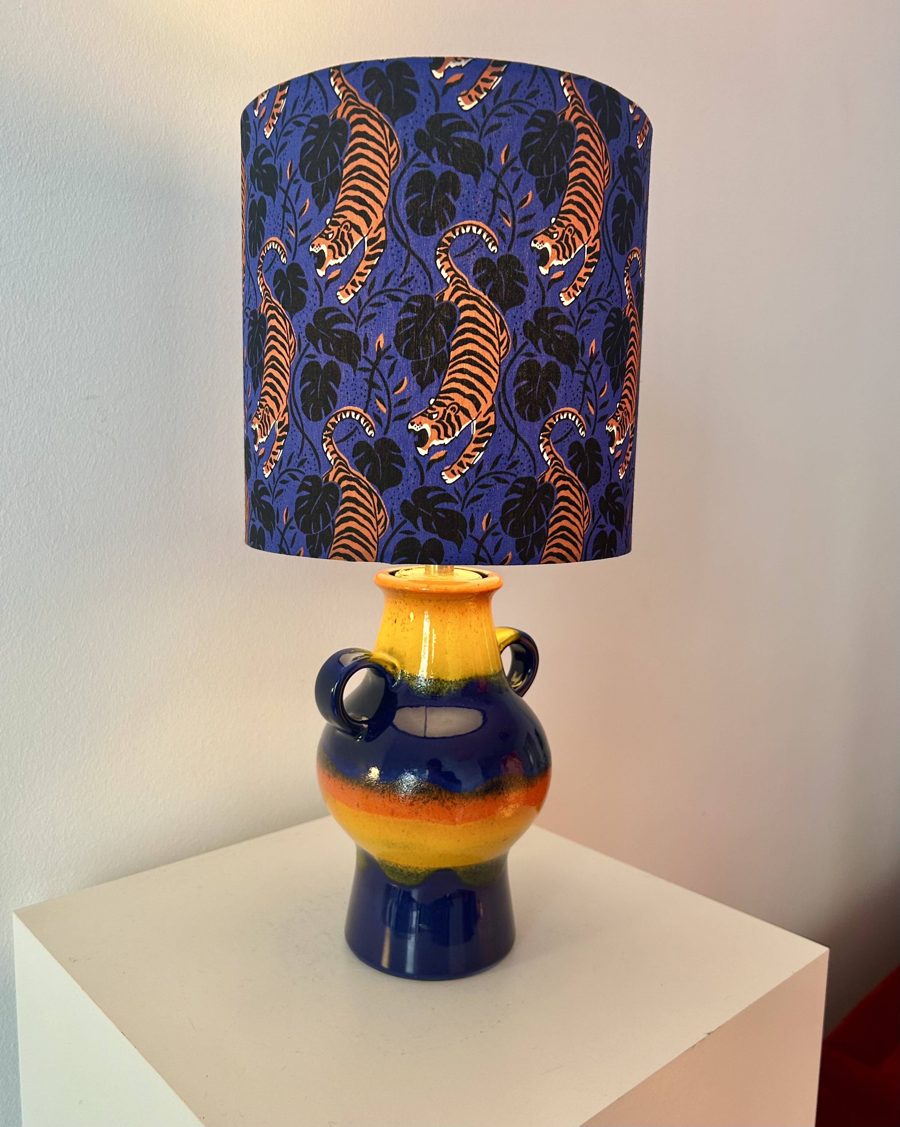 Upcycled table lamp made from an original Dümler & Breiden Pop Art vase.