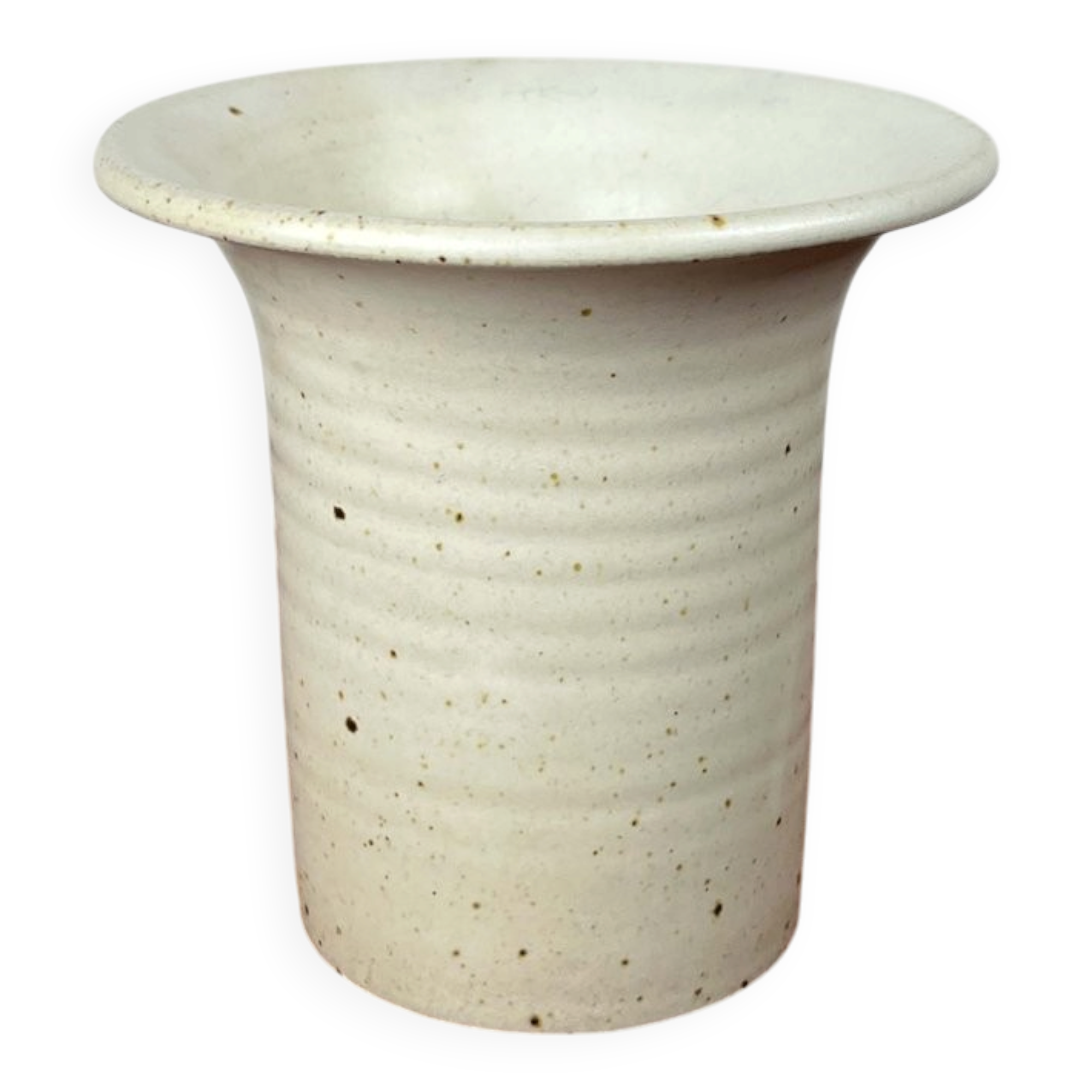Minimalist vase from a Danish studio by Jette Andersen Keramik, 1960s.