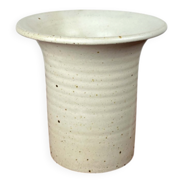 Minimalist vase from a Danish studio by Jette Andersen Keramik, 1960s.
