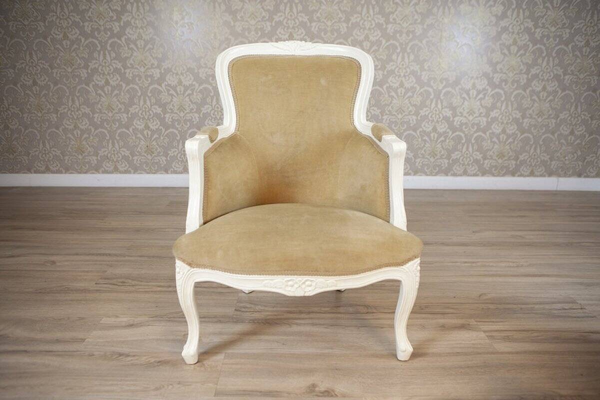 Rococo Style Beech Bergere Chairs, Early 20th Century, Set of 2