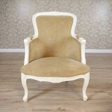 Rococo Style Beech Bergere Chairs, Early 20th Century, Set of 2
