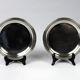Pair of coasters | Christofle bread plates, “Albi” model