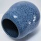 Blue design glazed ceramic vase Holland 90s