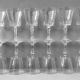 Set de 12 verres à vin cristal taillé