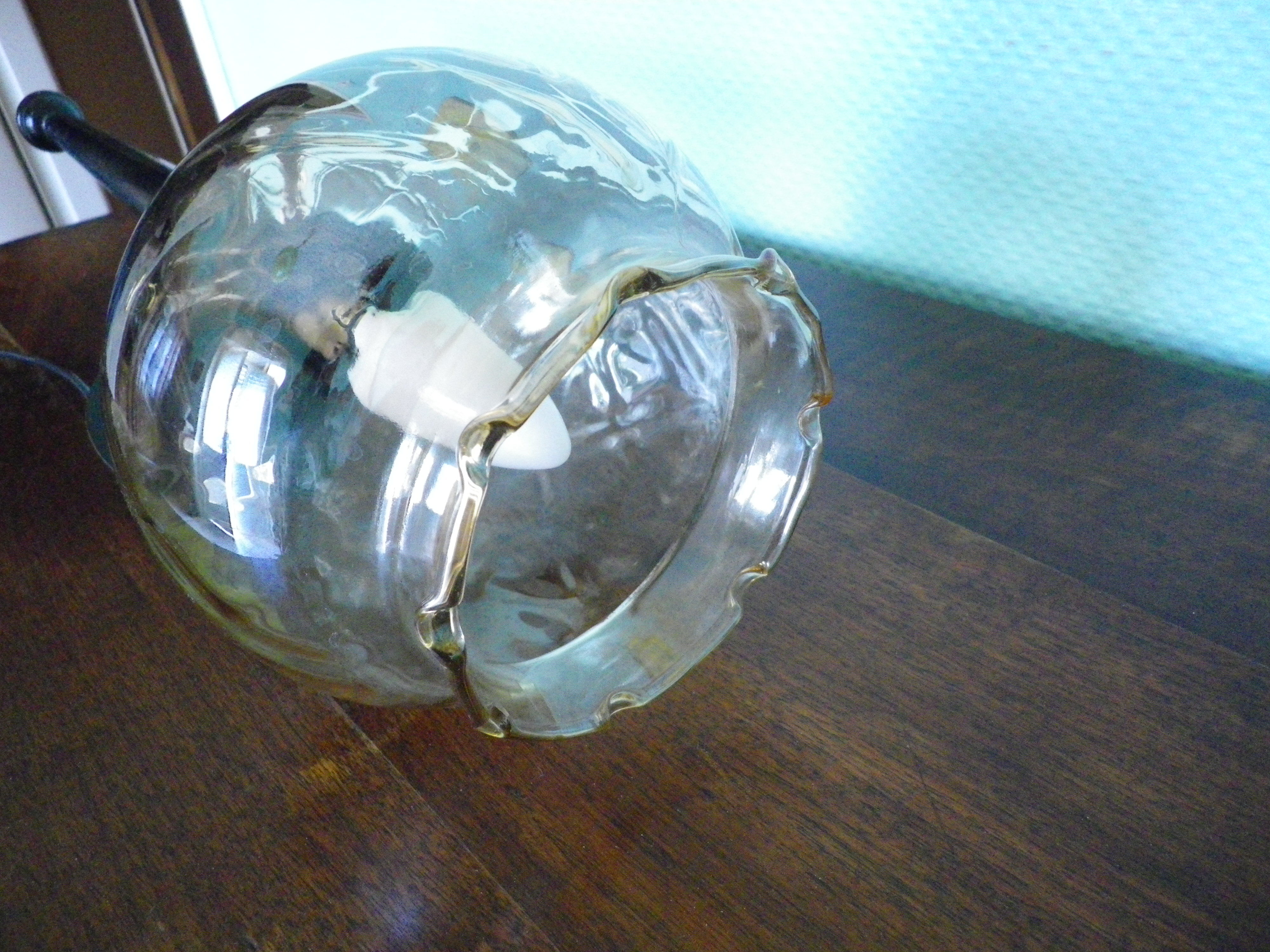 Brass patinated thick metal wall 1940