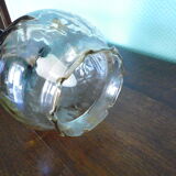 Brass patinated thick metal wall 1940