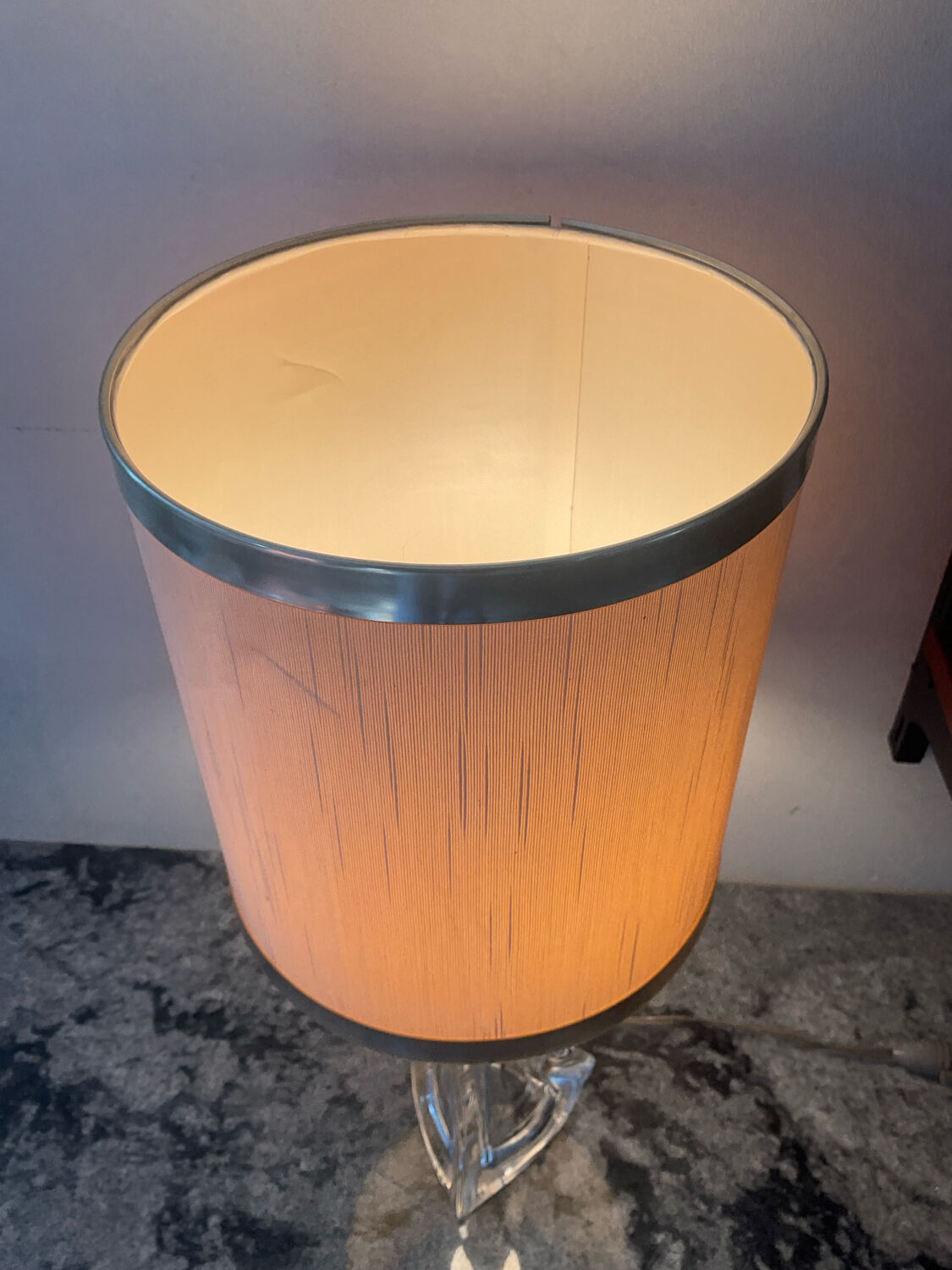 Daum crystal lamp from the 1950s