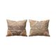 Set of 2 vintage embroidered cushion covers 56x67 cm