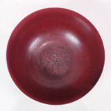 Ceramic Bowl Model 20.717 Made In Oxblood Colored Glaze By Axel Salto For Royal Copenhagen