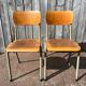 Vintage military chair Tubax in wood and metal, 1960s