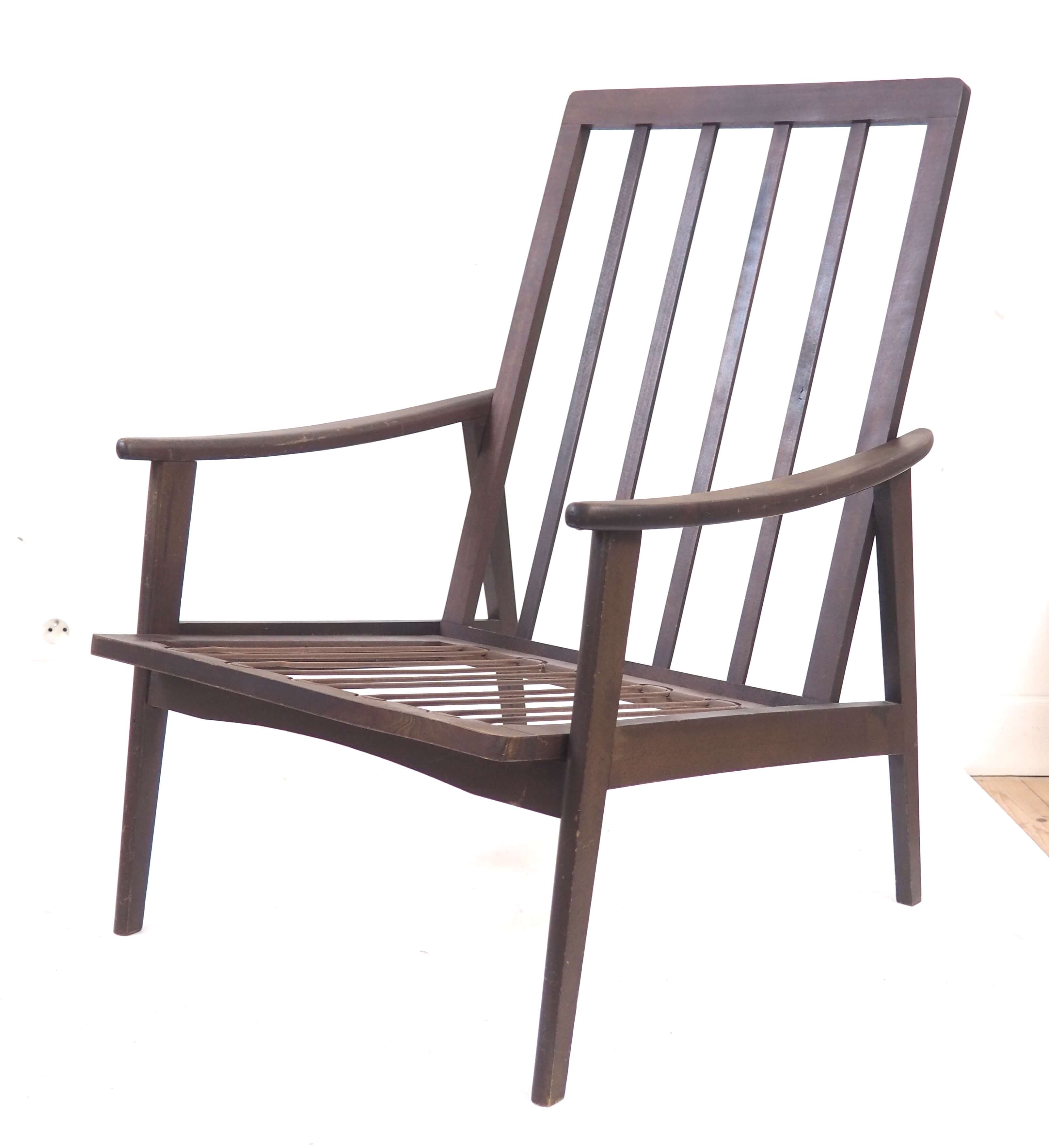 Reupholstered armchair