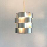 French aluminium sculptural pendant from the mid-century by Max Sauze, 1960s.