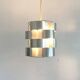 French aluminium sculptural pendant from the mid-century by Max Sauze, 1960s.