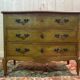 Louis XV-Transition style chest of drawers in cherry wood