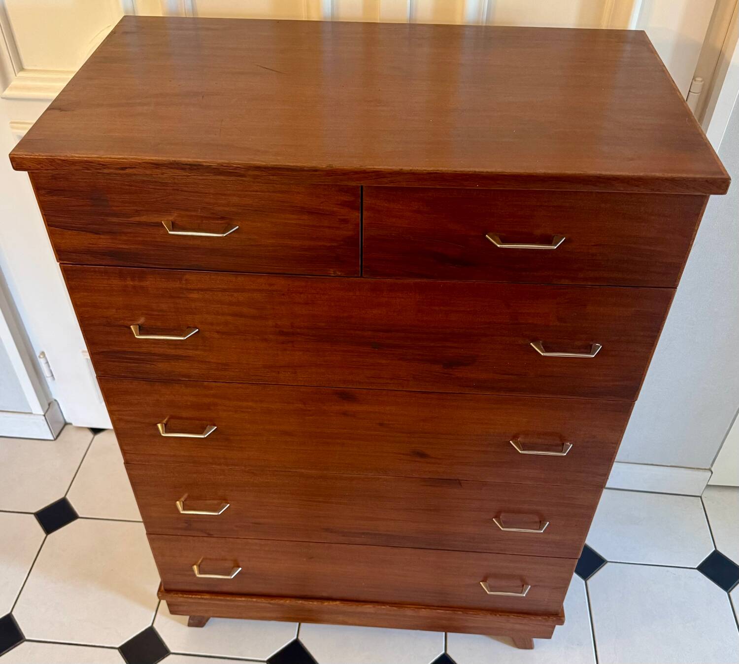 Vintage chiffonier with compass feet
