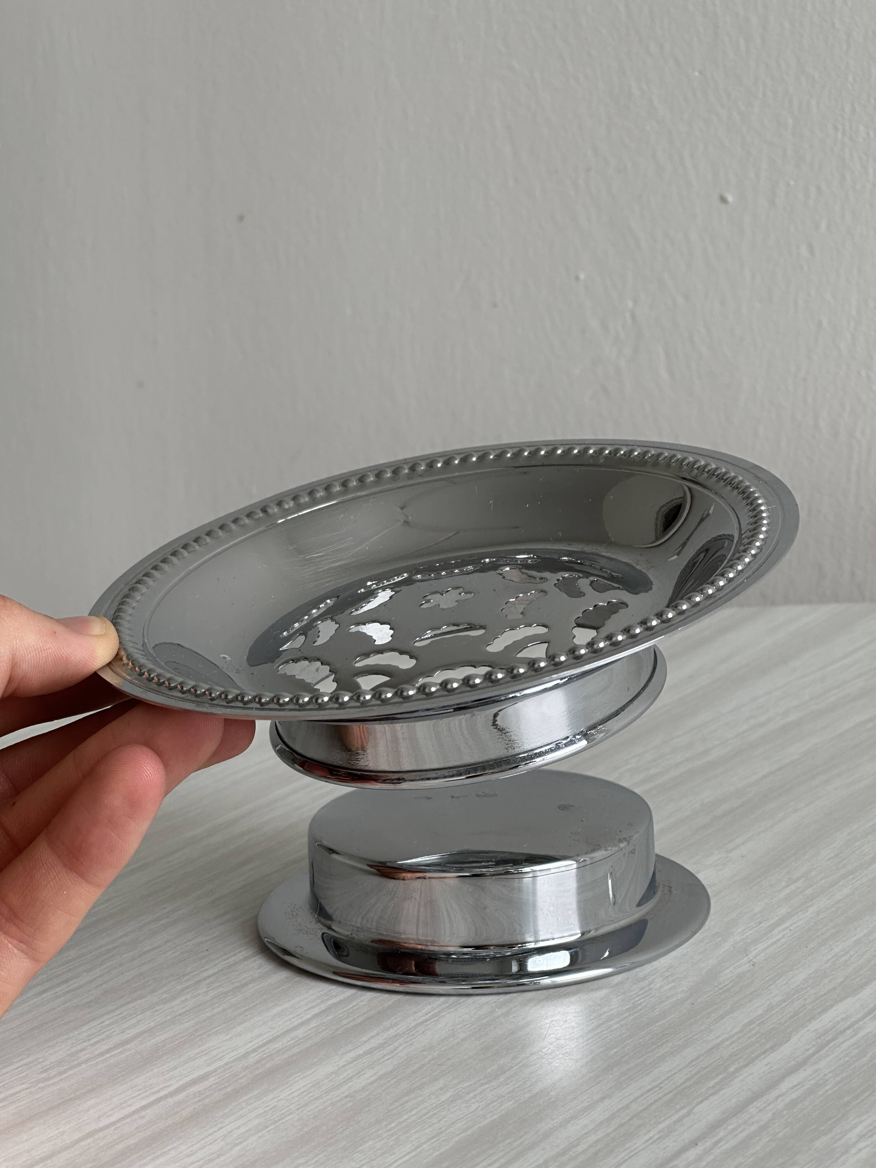 Coquillor butter dish in stainless steel