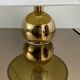 Lampe vintage boule en metal doré années 70