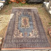 Vintage Persian Moud Carpet Handwoven Wool 240x160 Iran Oriental Old Salon