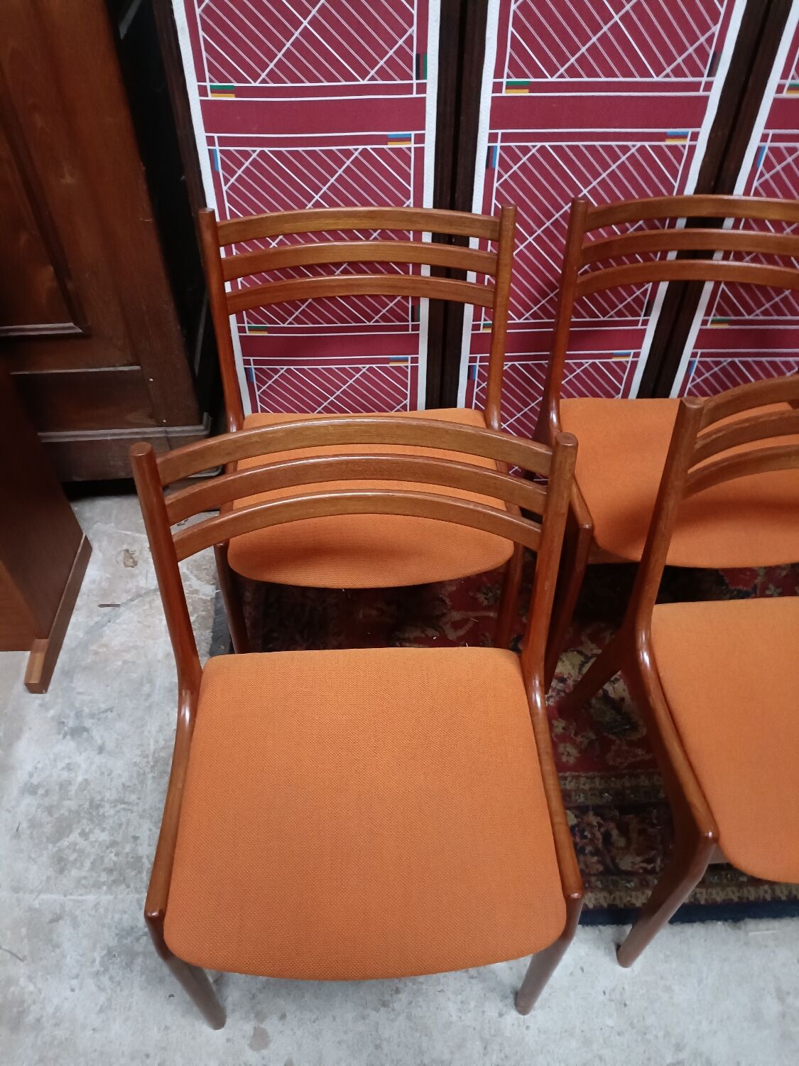 6 Scandinavian chairs by KS Møbler, 1960s