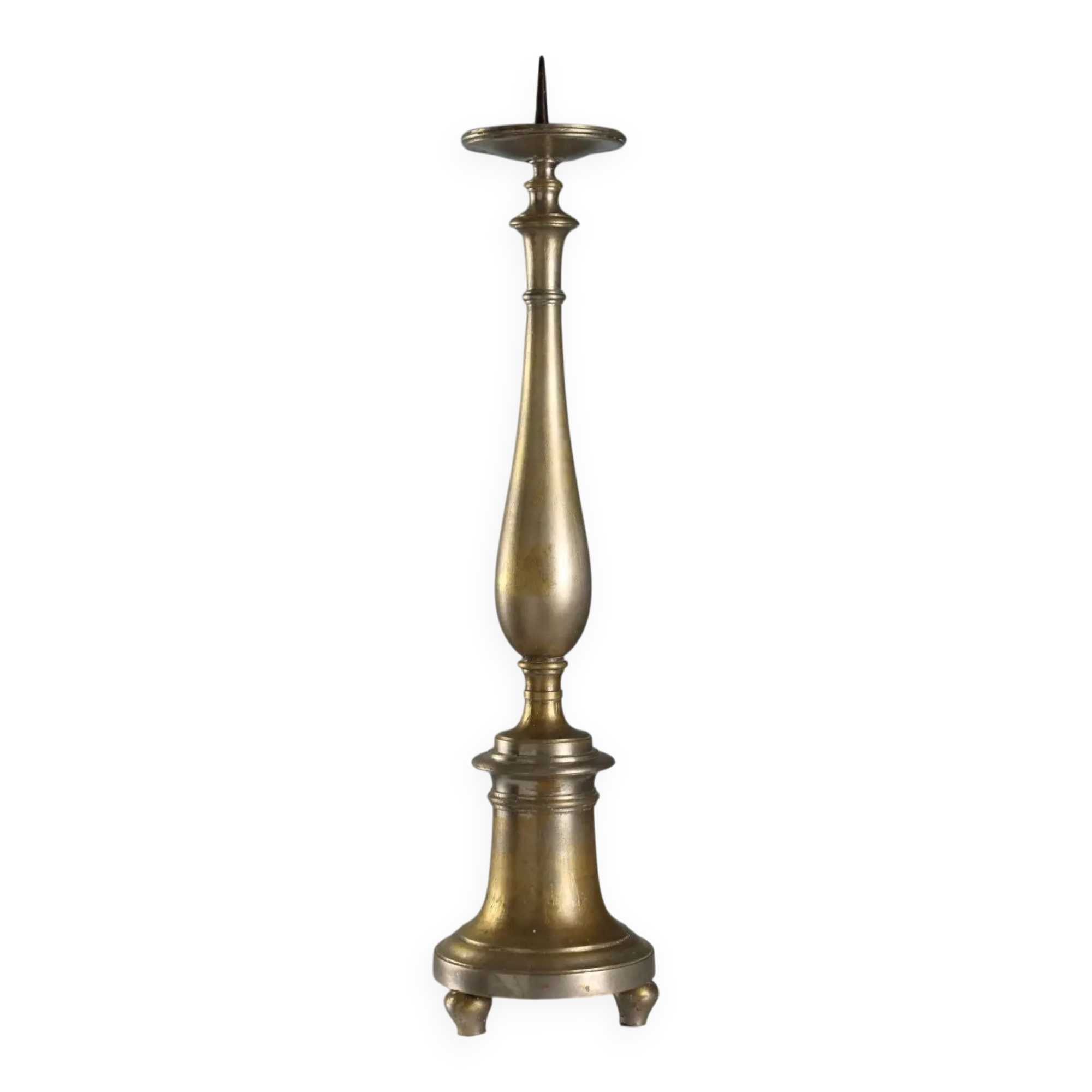 Antique gilded metal candelabrum, Italy, late 19th century