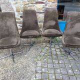 4 vintage swivel armchairs 1970
