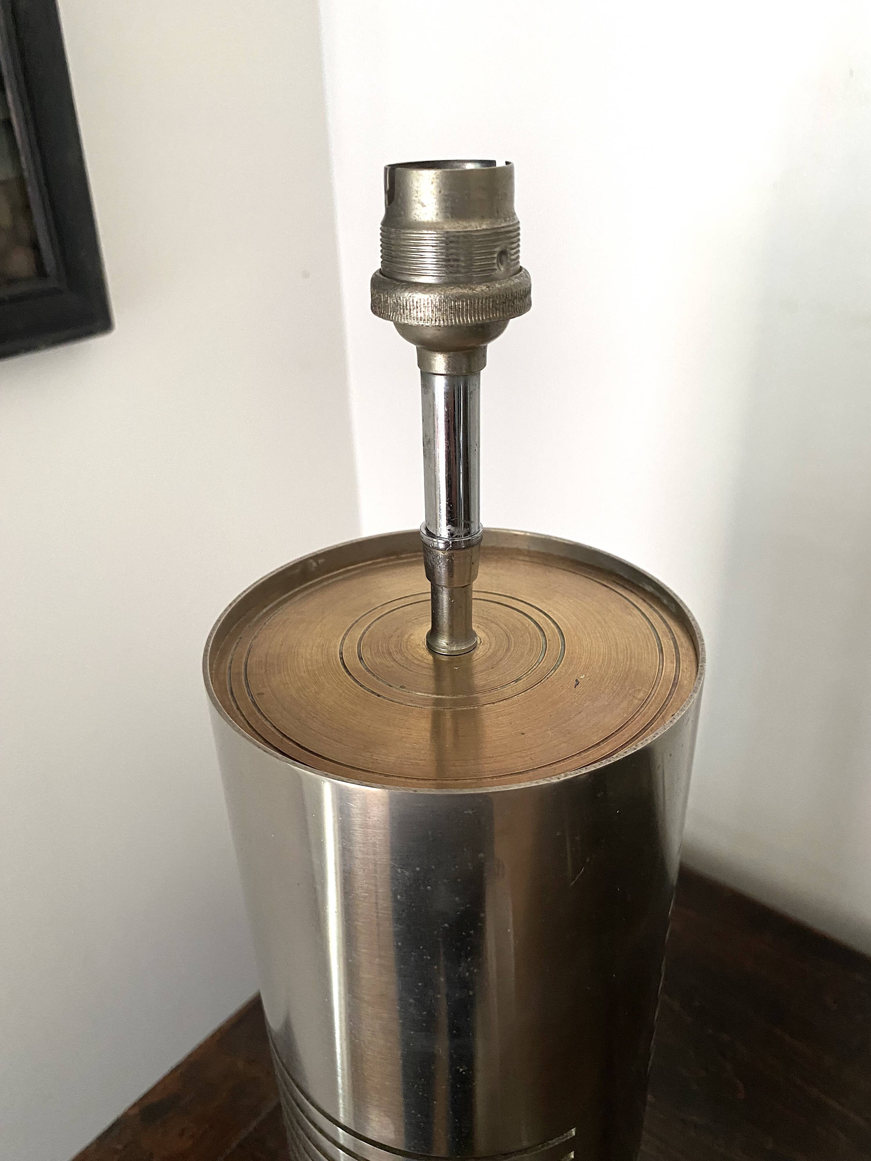 Large steel lamp 1970 – h:61cm