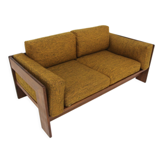 2-seater rosewood sofa "bastiano", tobia scarpa, gavina, italy, 1960