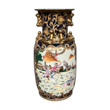 Vase, relief paint, gilding