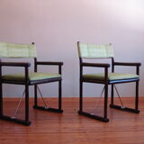 2 chaises vintage en rotin, années 1970
