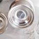 Mustard pot, jam pot, jam jar, sugar bowl, in silver metal
