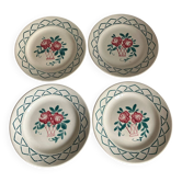 4 assiettes à dessert