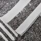White & Black Striped Oversize Kilim Rug, 206x304Cm