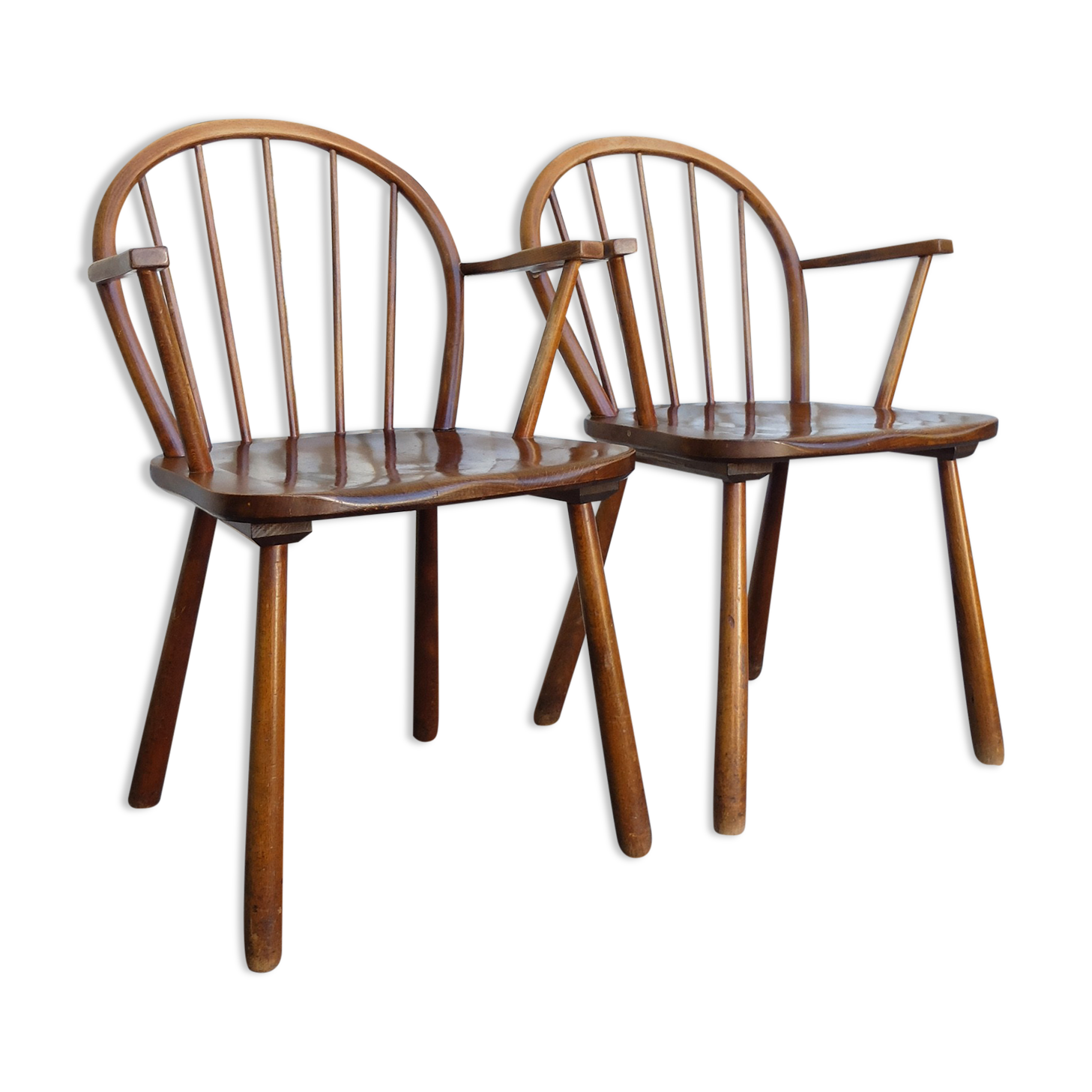 Pair of Scandinavian bars with solid wood Denmark