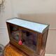 Louis XVI/18th century mahogany roll-top desk forming a display case