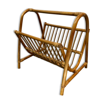 Rattan magazine rack 80