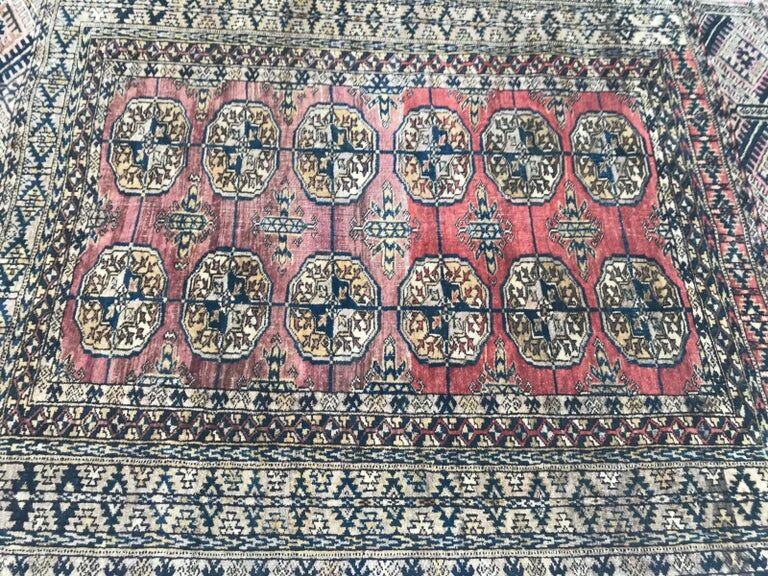 Ancient Turkmen carpet Little Bukhara