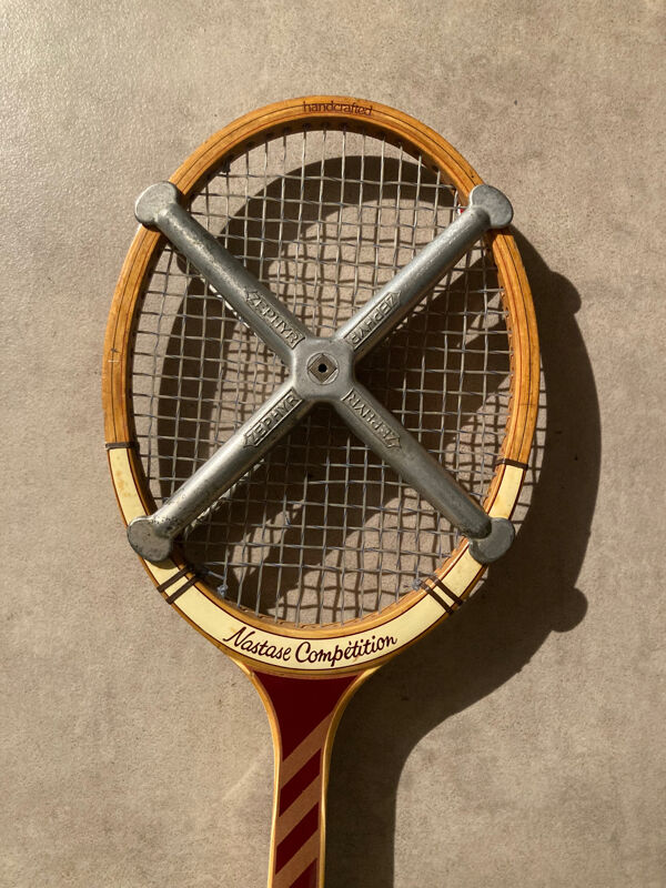 Raquette Tennis Vintage Adidas Nastase Competition + Presse Zephyr
