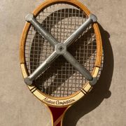 Vintage Adidas Nastase Competition Tennis Racket + Zephyr Press