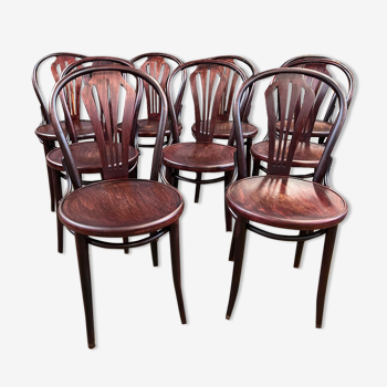 Lot de 9 chaises bistrot