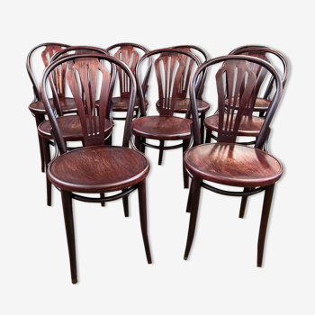Set of 9 bistro chairs