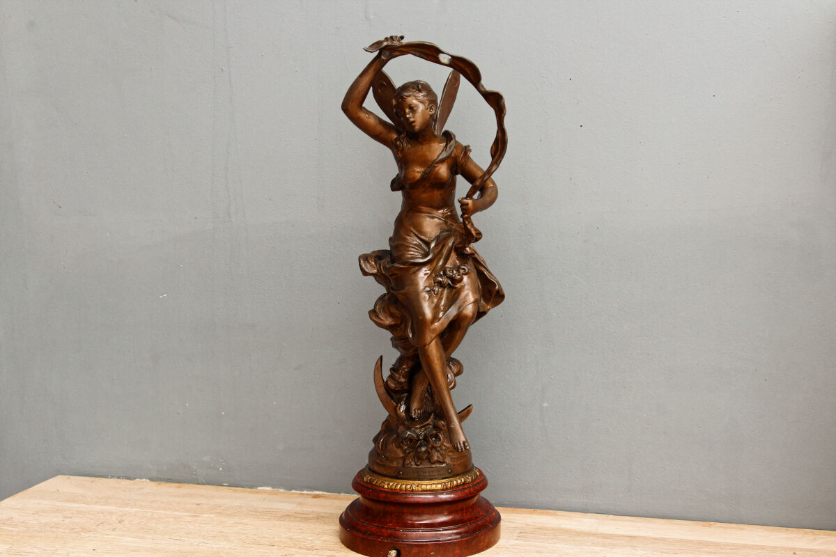 Lamp foot signed Auguste Moreau
