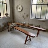 Pair of bench early 1900 oak