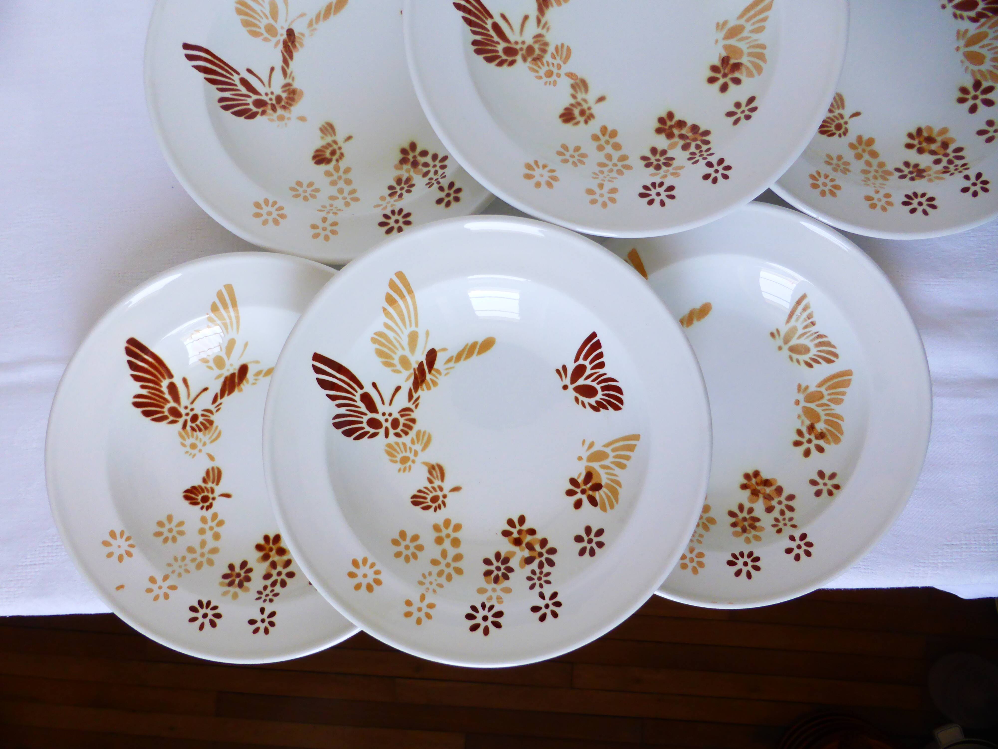 6 soup plates from Sarreguemines 210615