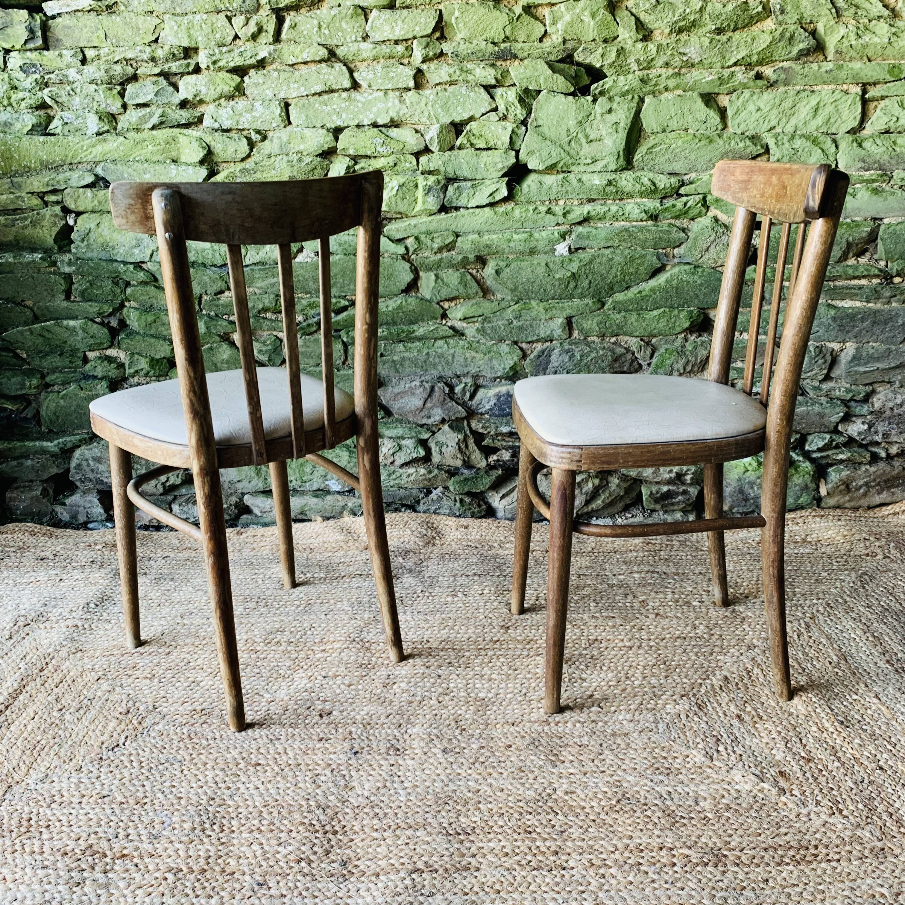 Pair of bistro chairs