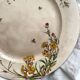 Plat rond polychrome "Nella" Jules Vieillard Bordeaux