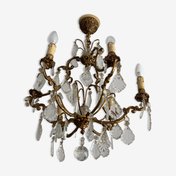 Chandelier with 60s stamps