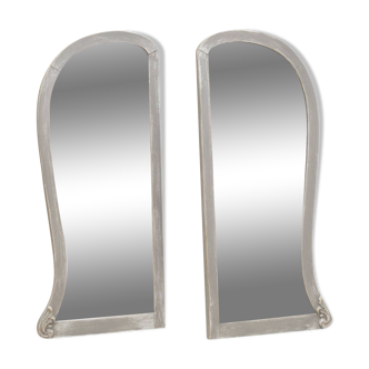 Set of two mirrors in pine frame, Danish design, 1960s, production: Denmark